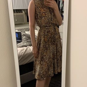 Cheetah print dress